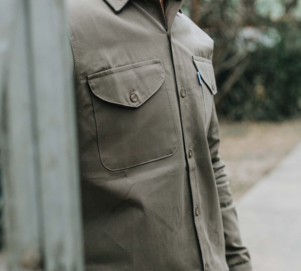 Camisa de trabajo manga larga